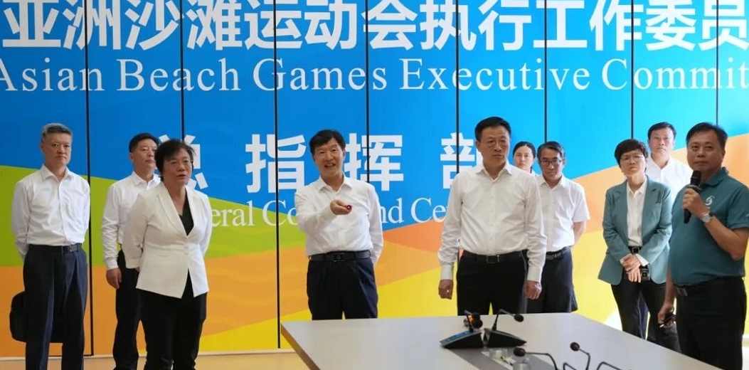 刘小明在三亚调研第六届亚洲沙滩运动会筹备情况
