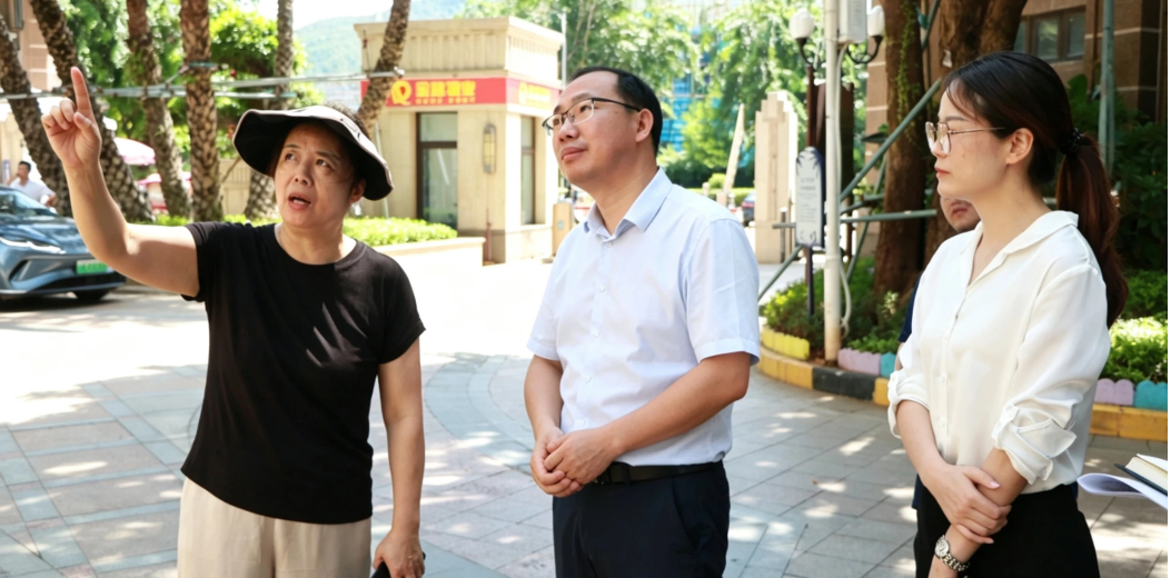杨鸿钧调研物业服务突出问题治理工作时强调 坚持问题导向 压实工作责任 以整改实效回应群众关切